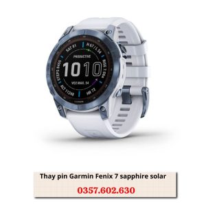 Thay pin đồng hồ Garmin Fenix 7 solar sapphire